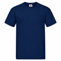 Men's Fruit of the Loom Plain T Shirt 100% Cotton Navy Tee