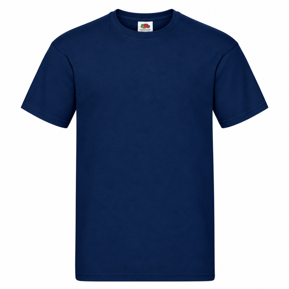 Men's Fruit of the Loom Plain T Shirt 100% Cotton Navy Tee