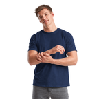 Men's Fruit of the Loom Plain T Shirt 100% Cotton Navy Tee