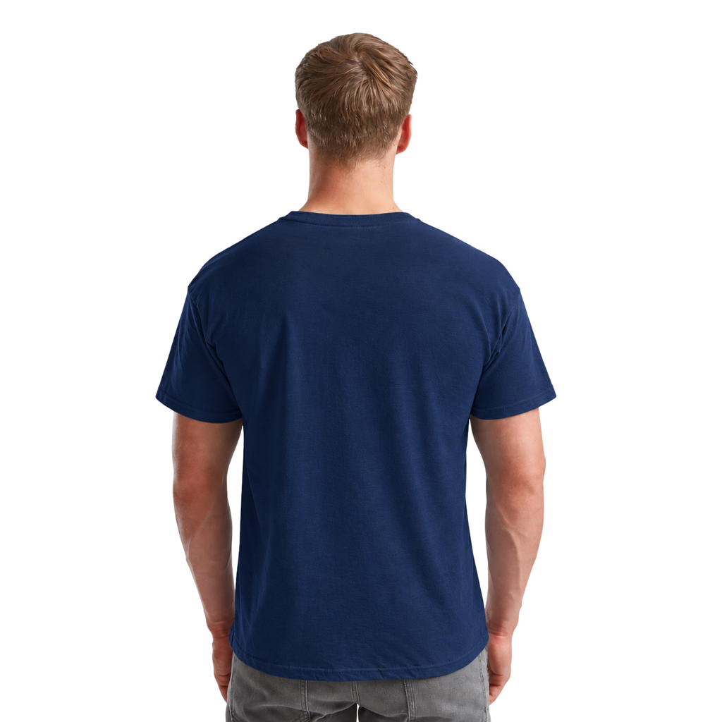 Men's Fruit of the Loom Plain T Shirt 100% Cotton Navy Tee