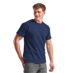 Men's Fruit of the Loom Plain T Shirt 100% Cotton Navy Tee