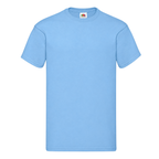 Men's Fruit of the Loom Plain T Shirt 100% Cotton Sky Blue Tee