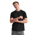 Men's Fruit of the Loom Plain T Shirt 100% Cotton Black Tee