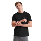 Men's Fruit of the Loom Plain T Shirt 100% Cotton Black Tee