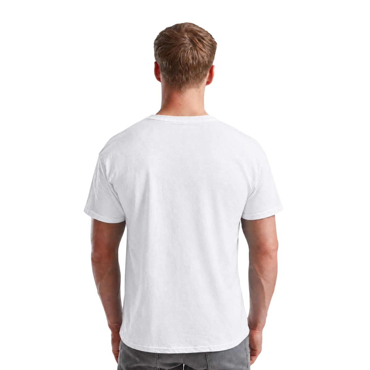 Men's Fruit of the Loom Plain T Shirt 100% Cotton White Tee