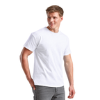 Men's Fruit of the Loom Plain T Shirt 100% Cotton White Tee