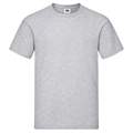 Men's Fruit of the Loom Plain T Shirt 100% Cotton Heather Grey Tee