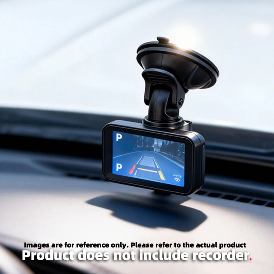 Universal 360° Rotating Suction Cup Mount for Action Camera, Car DVR on Windshield - Secure Holder Bracket for Driving Recording