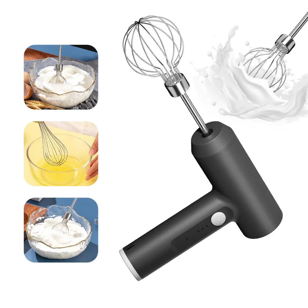 Wireless Electric Food Mixer 3-Speed Portable Egg Beater
