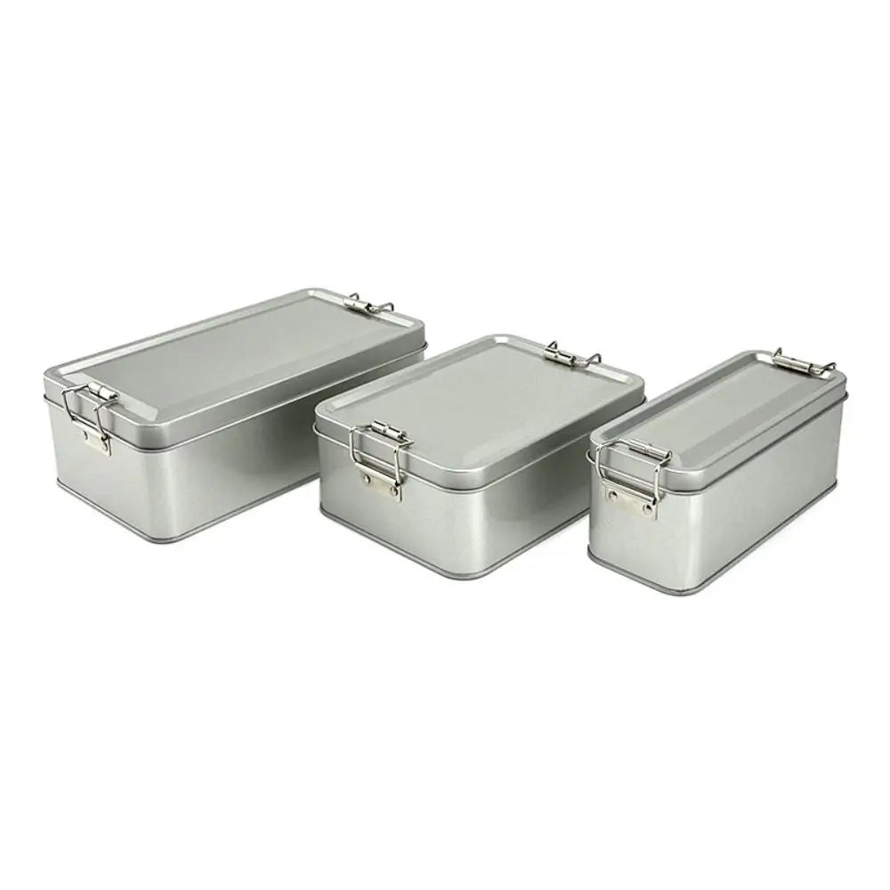 Old-fashioned Rectangular Iron Box High Quality Metal Storage Box Cake Packaging Box Durable with Lid Candy Box