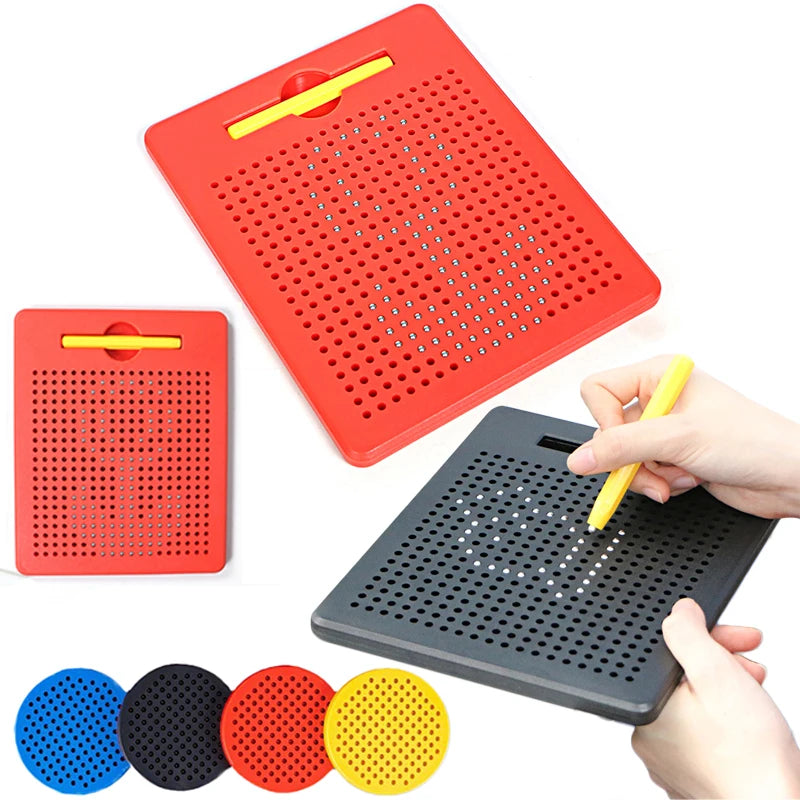Magnetic Drawing Board Magnetized Ball Board For Kids Travel Activities Montessori Education Toy Magnet Pad Magnetic Stylus Game