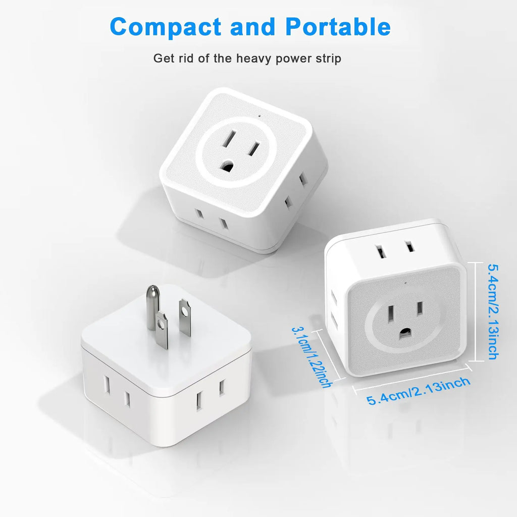5-Way Multi Plug Outlet Extender for Home & Office