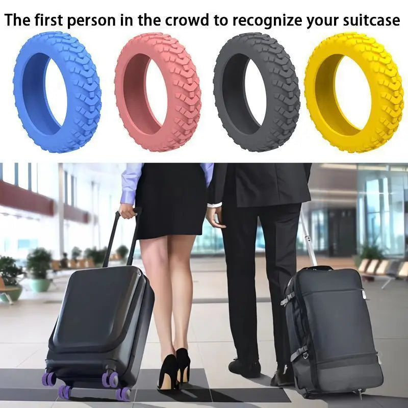 8 Pack Suitcase Wheel Protection Covers for Luggage