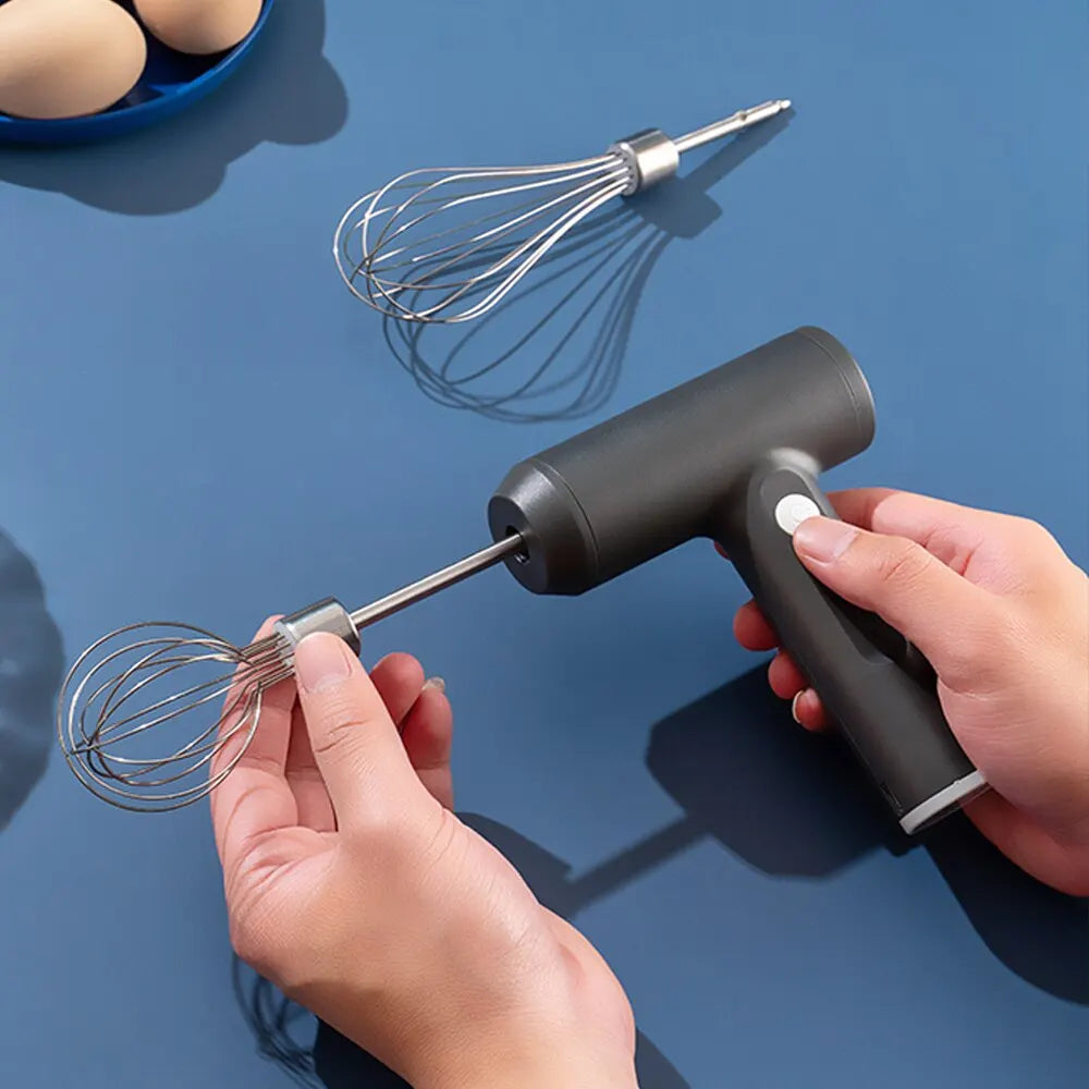 Wireless Electric Food Mixer 3-Speed Portable Egg Beater
