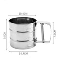 Hand Held Small Flour Sieve Baking Utensils Stainless Steel Manual Sieves Cup Stainless Steel Powder Sieve Kitchen Baking Tools