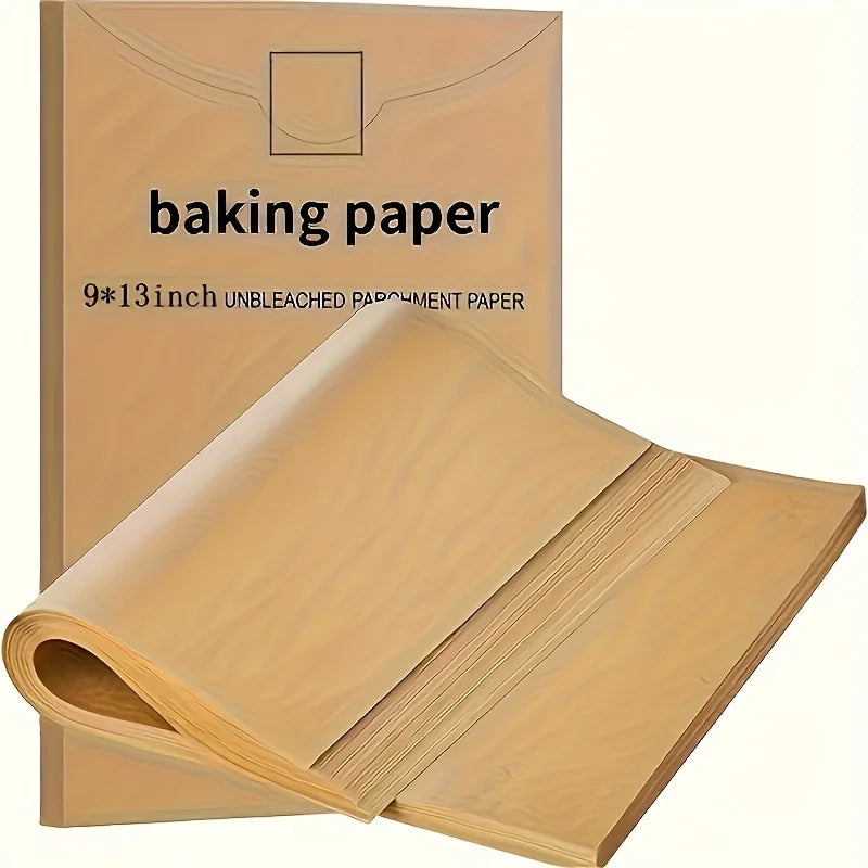 50/200pcs Pre-Cut Parchment Paper Baking Sheets Non-Stick, Half Sheet Pan Size for Baking Cooking Grilling Air Fryer Steaming