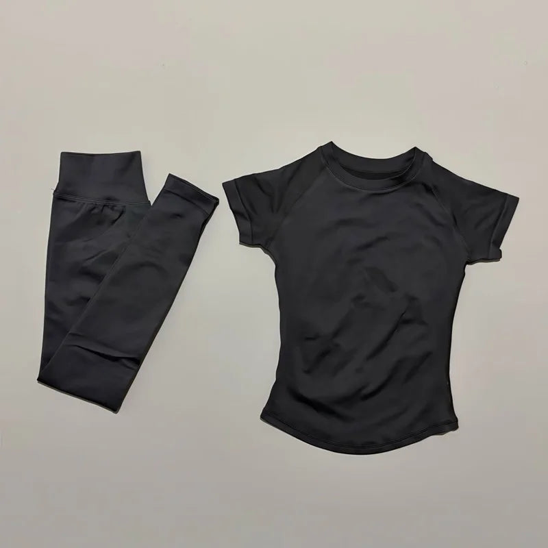 Women Yoga Slim Fitness Active Top Suits