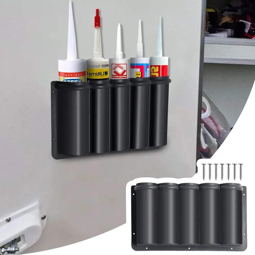1pc RV Door Spray Can Storage Box Durable ABS Plastic Storage Box Suitable for Van Storage Pocket for Silicon/Adhesive Tubes