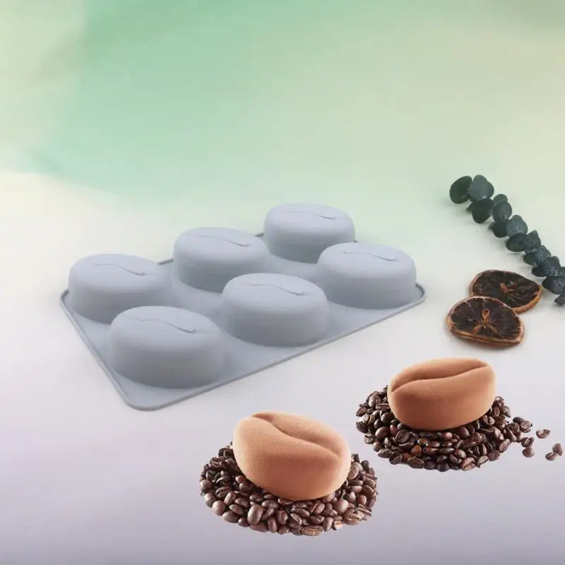 Coffee Bean Shaped Silicone Pastry Mold, 6/28 Cavity Design, DIY Mousse Cake Making Mould, French Dessert Baking Accessories