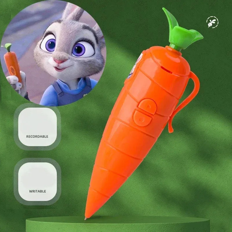 Carrot Voice Recorder Pen Novelty Writing & Sound Toy