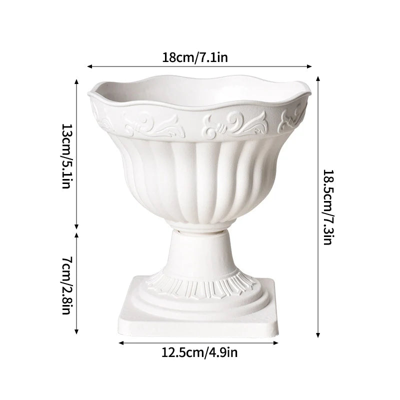 Simple Plastic Vase Pots for Plants Flower Arrangement Vase Decorative Vase Art Plastic Flowerpot Desktop Vase Flower Bottle