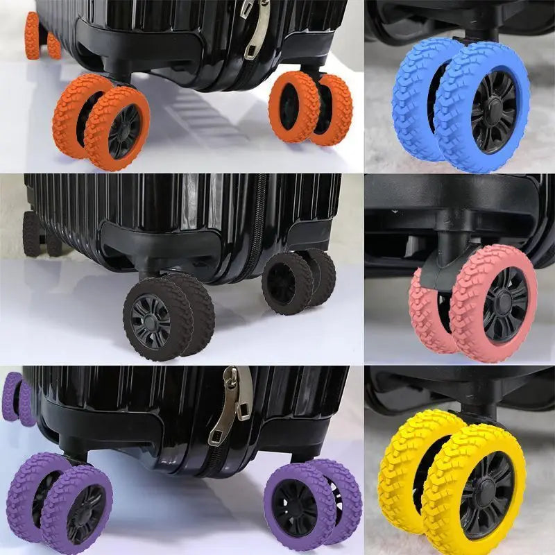 8 Pack Suitcase Wheel Protection Covers for Luggage