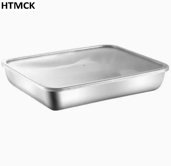 3 Pack Stackable Stainless Steel Food Containers Leakproof Clear Lid Storage Boxes Meal Prep Box for Home Camping