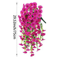 1/2Pc 75cm Artificial Flowers Wall Hanging Faux Violet Plants Hanging Fake Flower Vines for Home Decor Garden Wedding Decoration