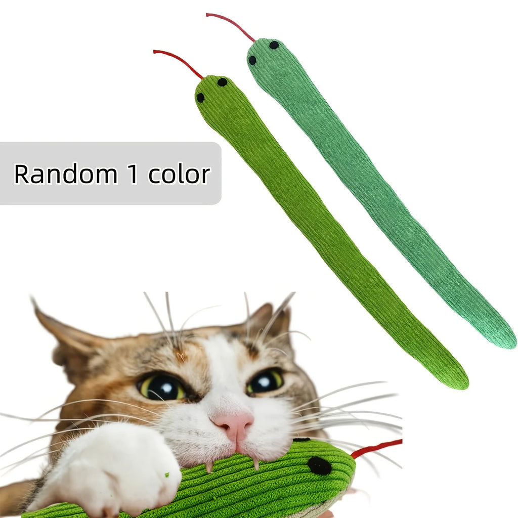 Cat Toy Snake, 1 Piece Crinkle Sound Toy Made of Soft Linen, Interactive Kitten Exercise Kick Toy Suitable for Indoor Cats 16.5inch (Approximately 42cm) Suitable for All Breeds