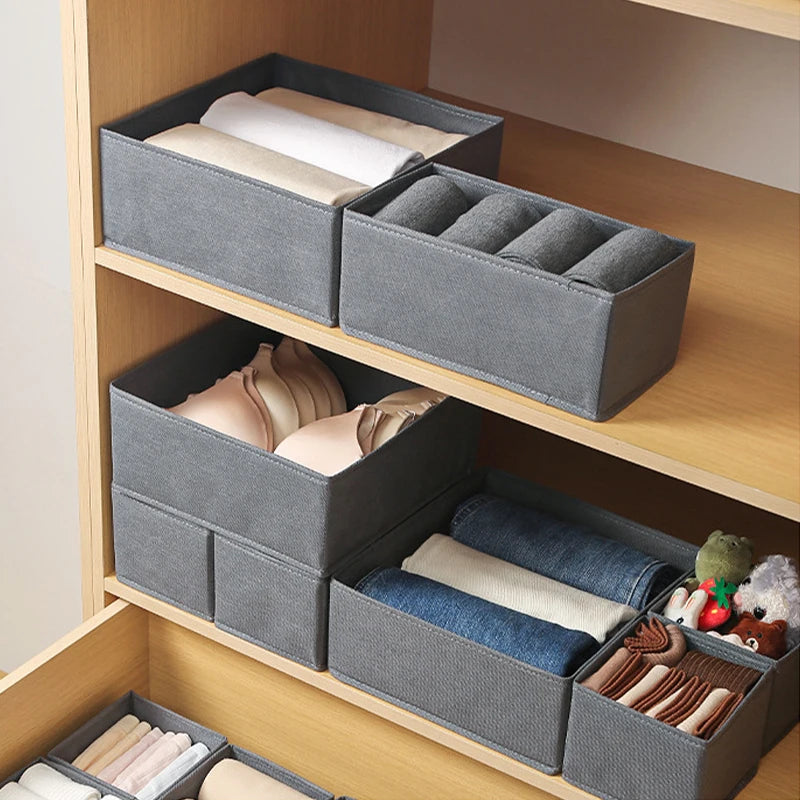 2/1pc Fabric Underwear Storage Box Drawer Organizers For Closet Organization And Storage Of Socks Underwear Ties And More