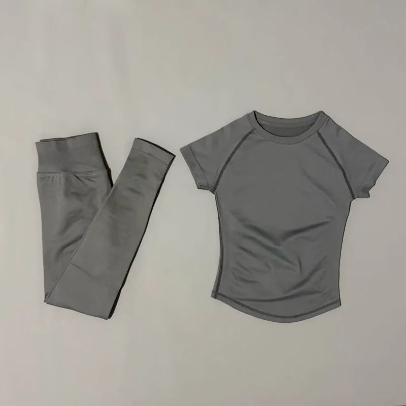Women Yoga Slim Fitness Active Top Suits