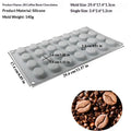 Coffee Bean Shaped Silicone Pastry Mold, 6/28 Cavity Design, DIY Mousse Cake Making Mould, French Dessert Baking Accessories