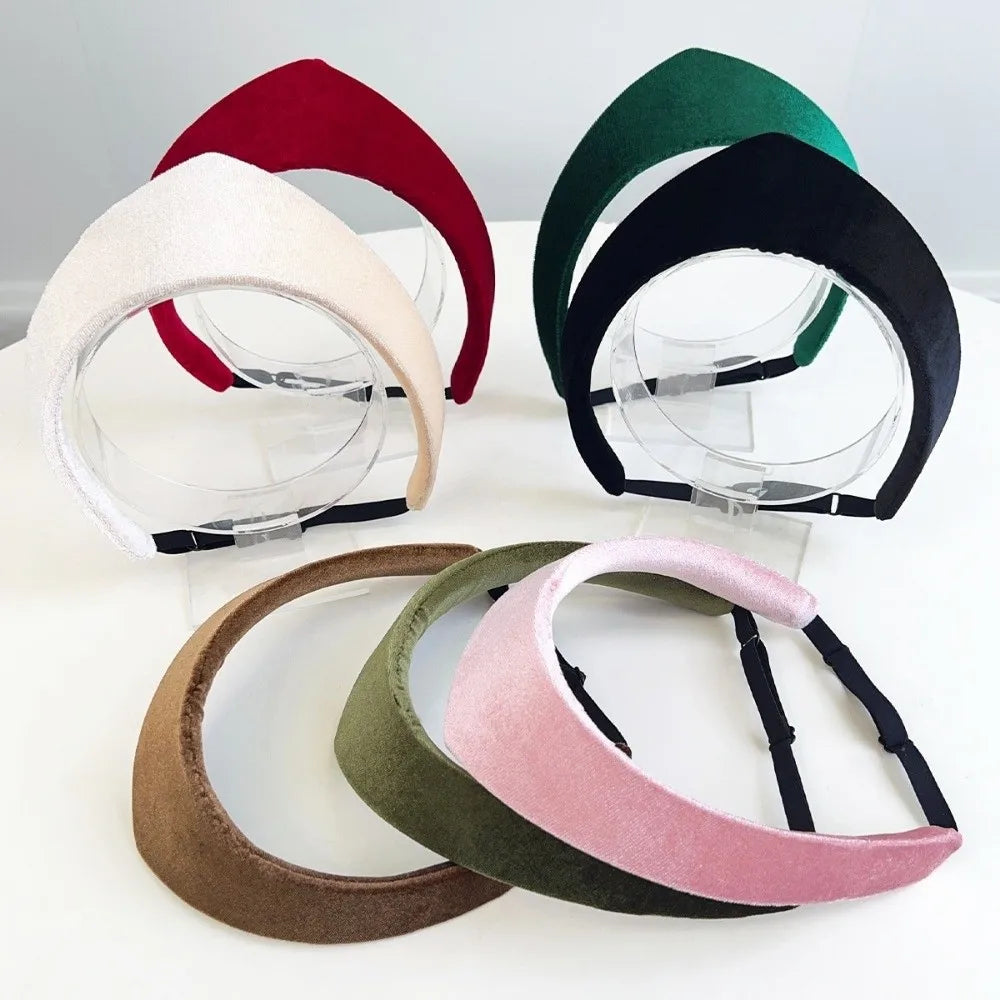 1pc Elegant Queen Velvet Headband,Smooth European and American Hairpin Headband Hair Hoop Lady Headwear,suitable for Party