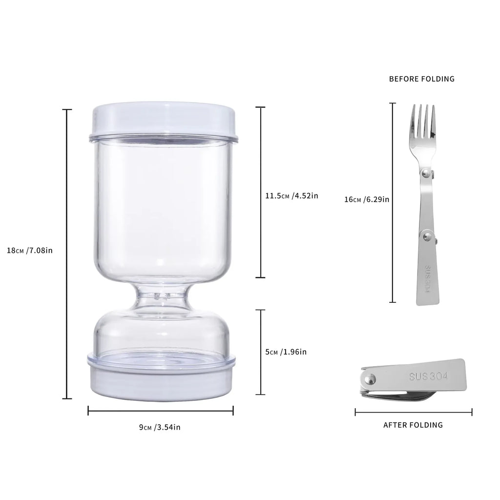 Pickles Jar With Forks Dry and Wet Dispenser Pickle and Olives Hourglass Jar Cucumber Container for Kitchen Juice Separator Tool