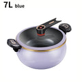 1 Piece of Fat Daddy Micro Pressure Cooker, 7L Large Capacity, 26cm, Suitable for Home Use, Multi-Functional Non-Stick Pot for Stewing and Cooking Soup, Compatible with Induction Cookers and Gas Stoves