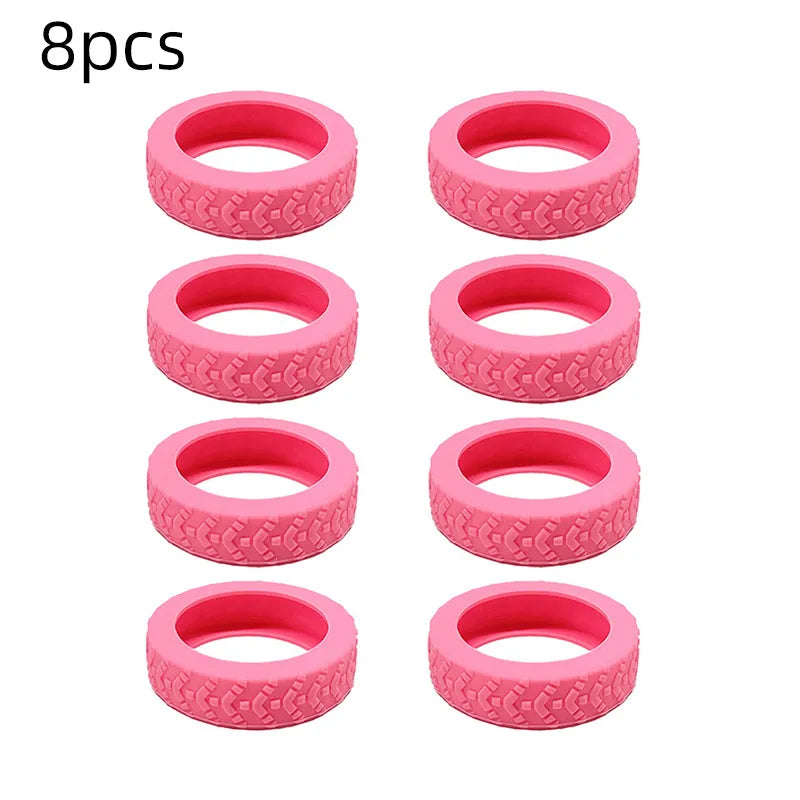 8 Pack Suitcase Wheel Protection Covers for Luggage