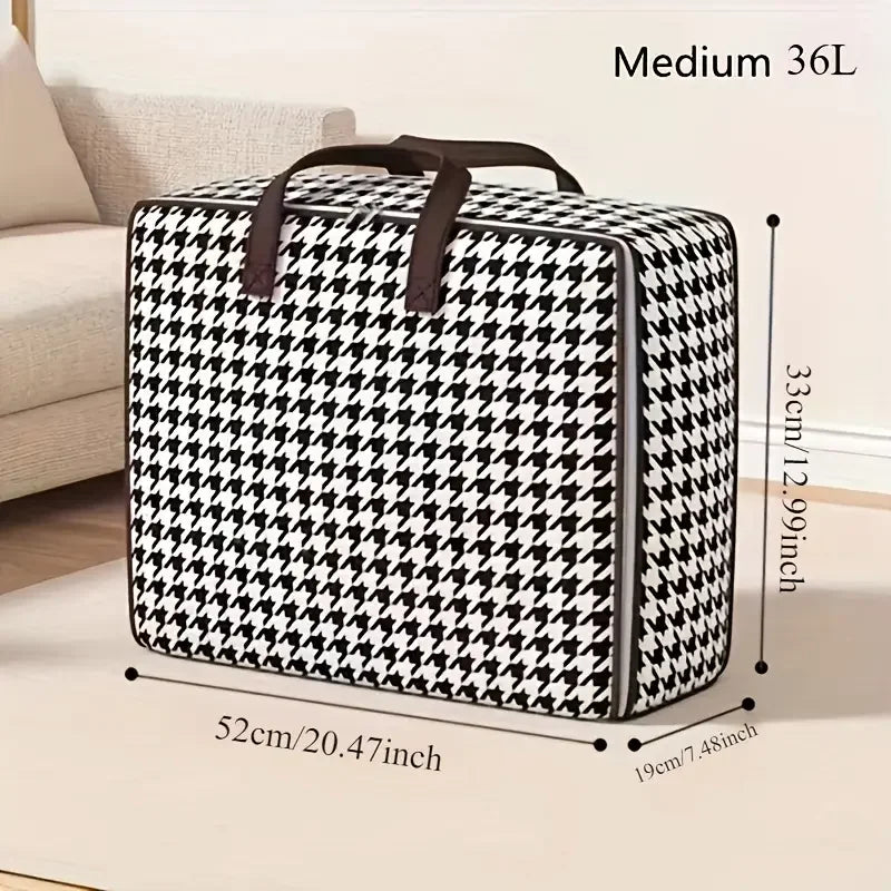 2026 New Storage Bag Quilt Storage Bag Large Capacity Portable Household Clothes Organizer With Handles Dustproof Foldable