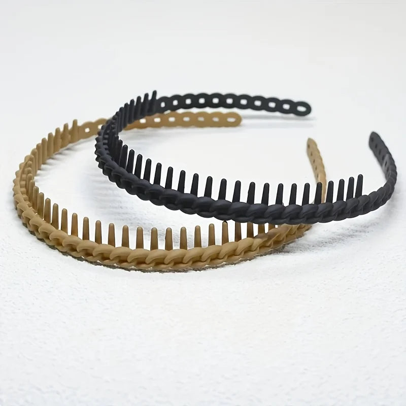 2/3 Pack of Anti-Slip, Textured Hair Ties/Headbands Suitable for Women and Girls for Facial Cleansing and Styling Purposes.