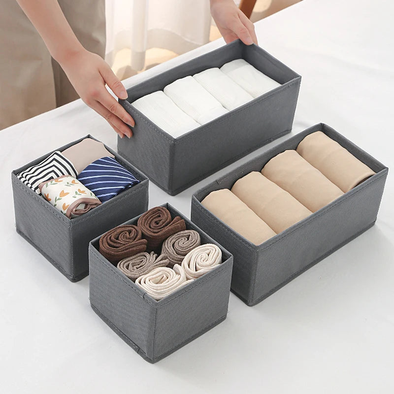 2/1pc Fabric Underwear Storage Box Drawer Organizers For Closet Organization And Storage Of Socks Underwear Ties And More
