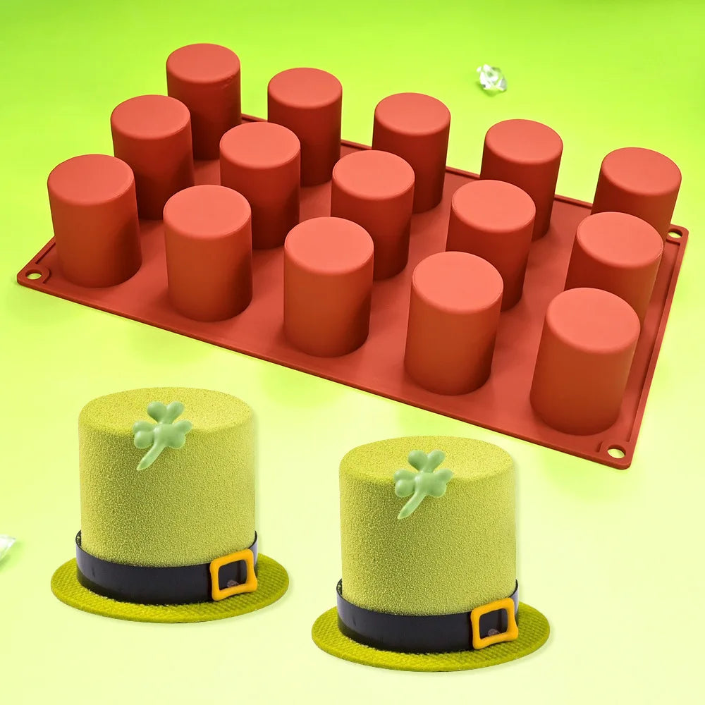 Cylinder Shaped Silicone Mold Soap Mold Chocolate Cookie Covered Sandwich Tool DIY Jelly Pudding Candy Kitchen Cake Baking Pan