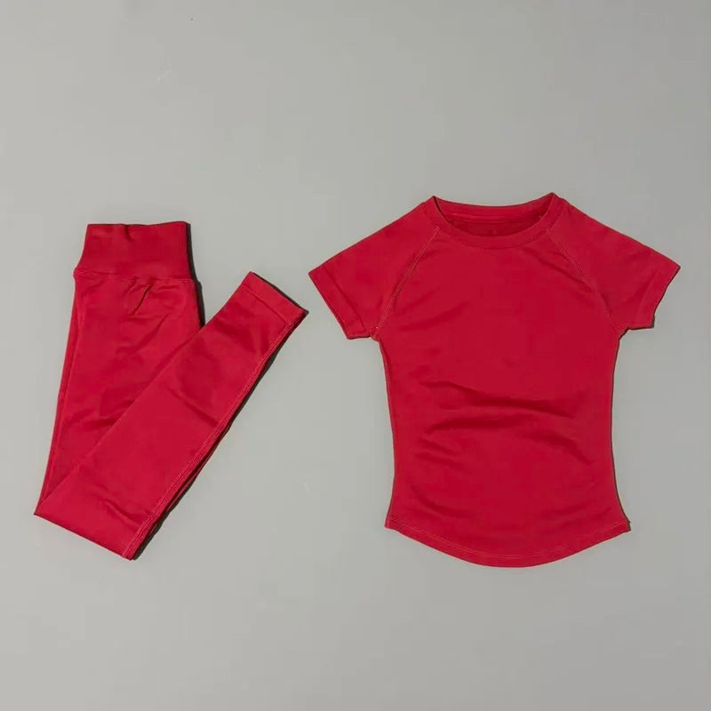 Women Yoga Slim Fitness Active Top Suits