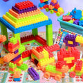 100pcs Building Blocks, Educational DIY Assembly Model Toy, Interlocking Construction Bricks for Intelligence Development
