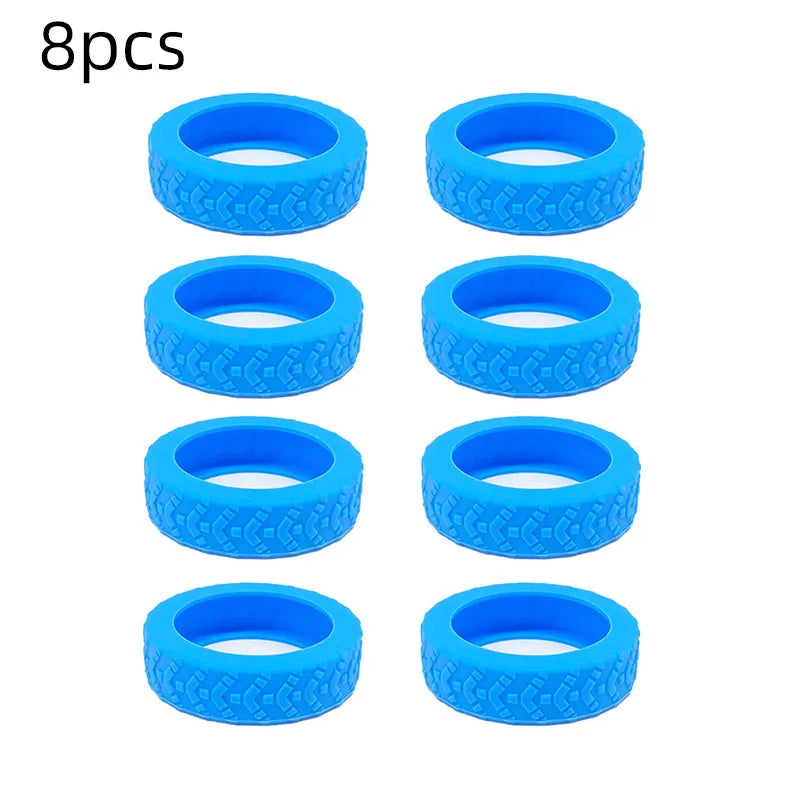 8 Pack Suitcase Wheel Protection Covers for Luggage