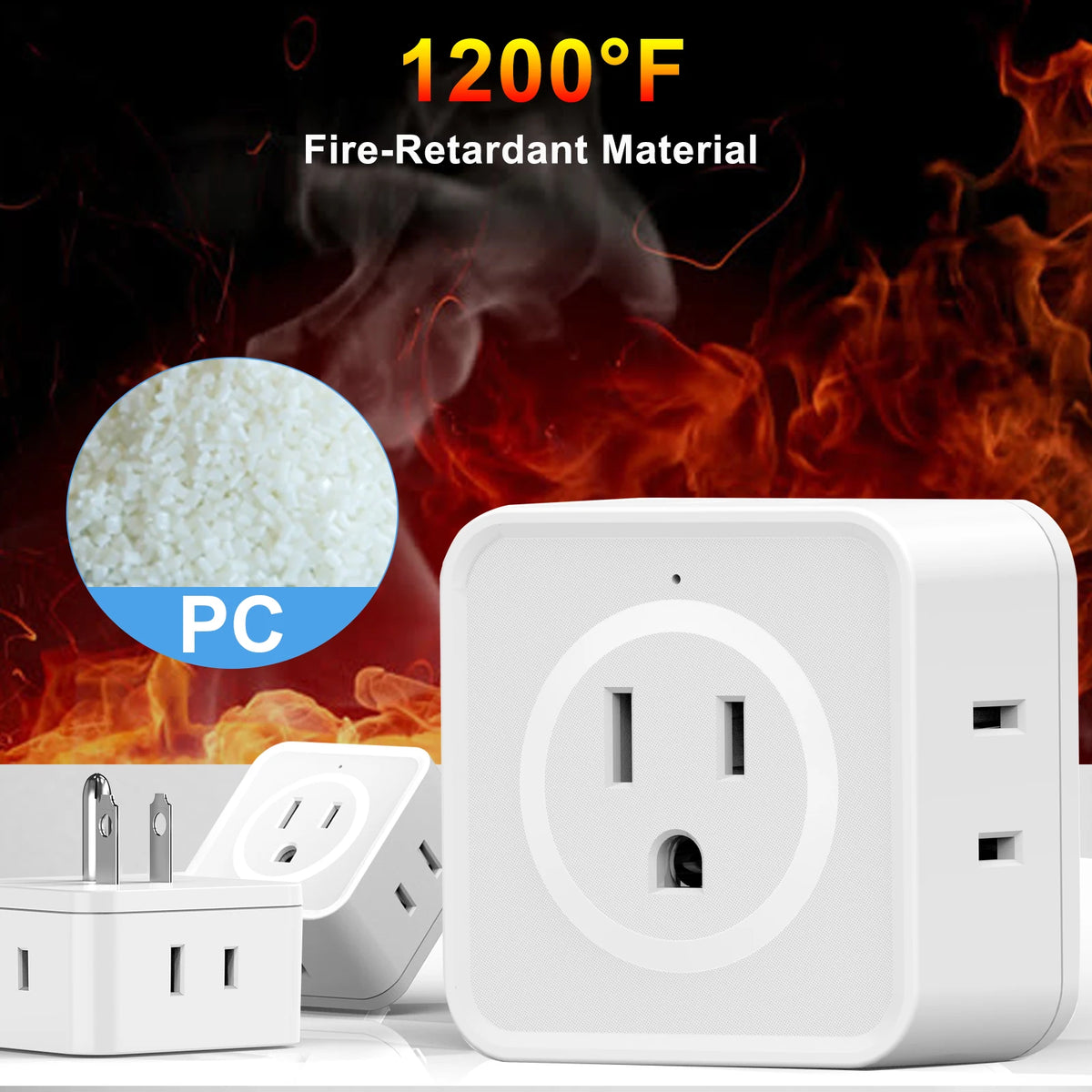 5-Way Multi Plug Outlet Extender for Home & Office