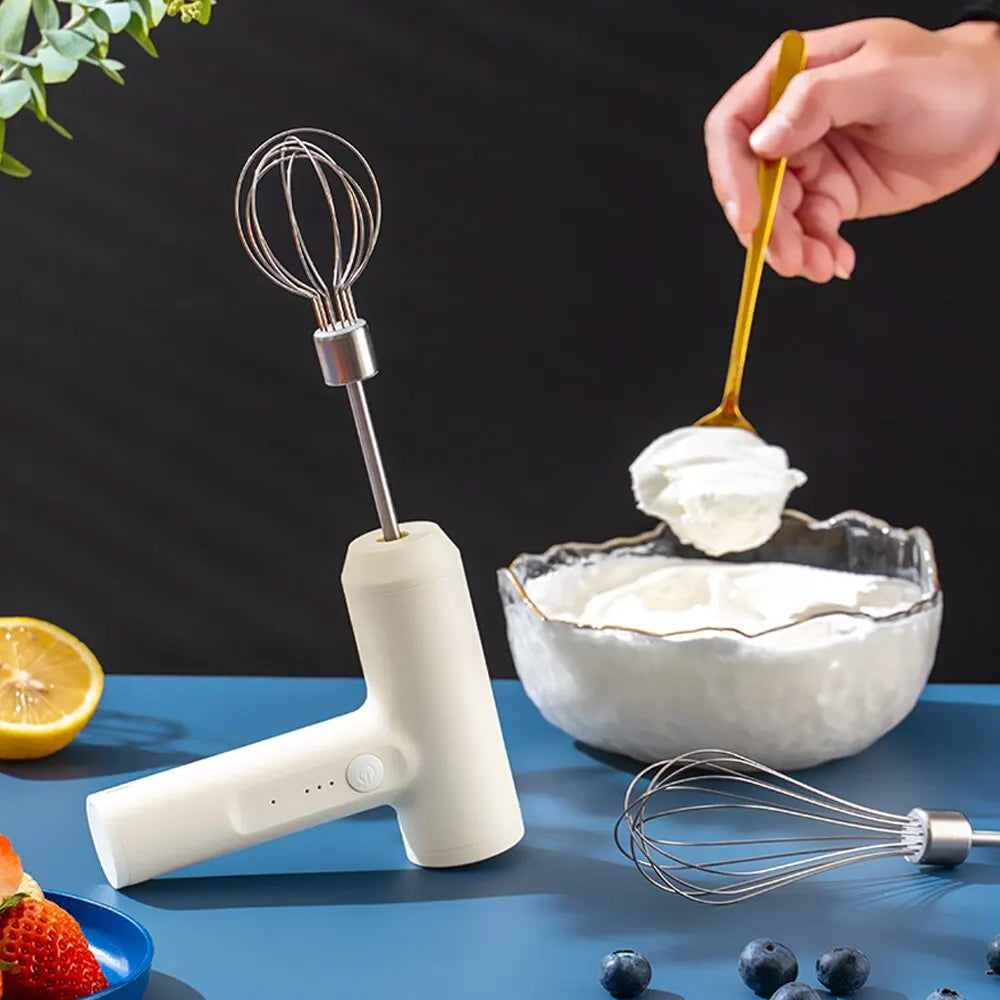 Wireless Electric Food Mixer 3-Speed Portable Egg Beater