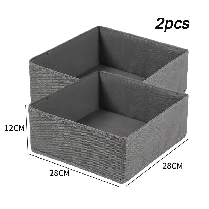 2/1pc Fabric Underwear Storage Box Drawer Organizers For Closet Organization And Storage Of Socks Underwear Ties And More