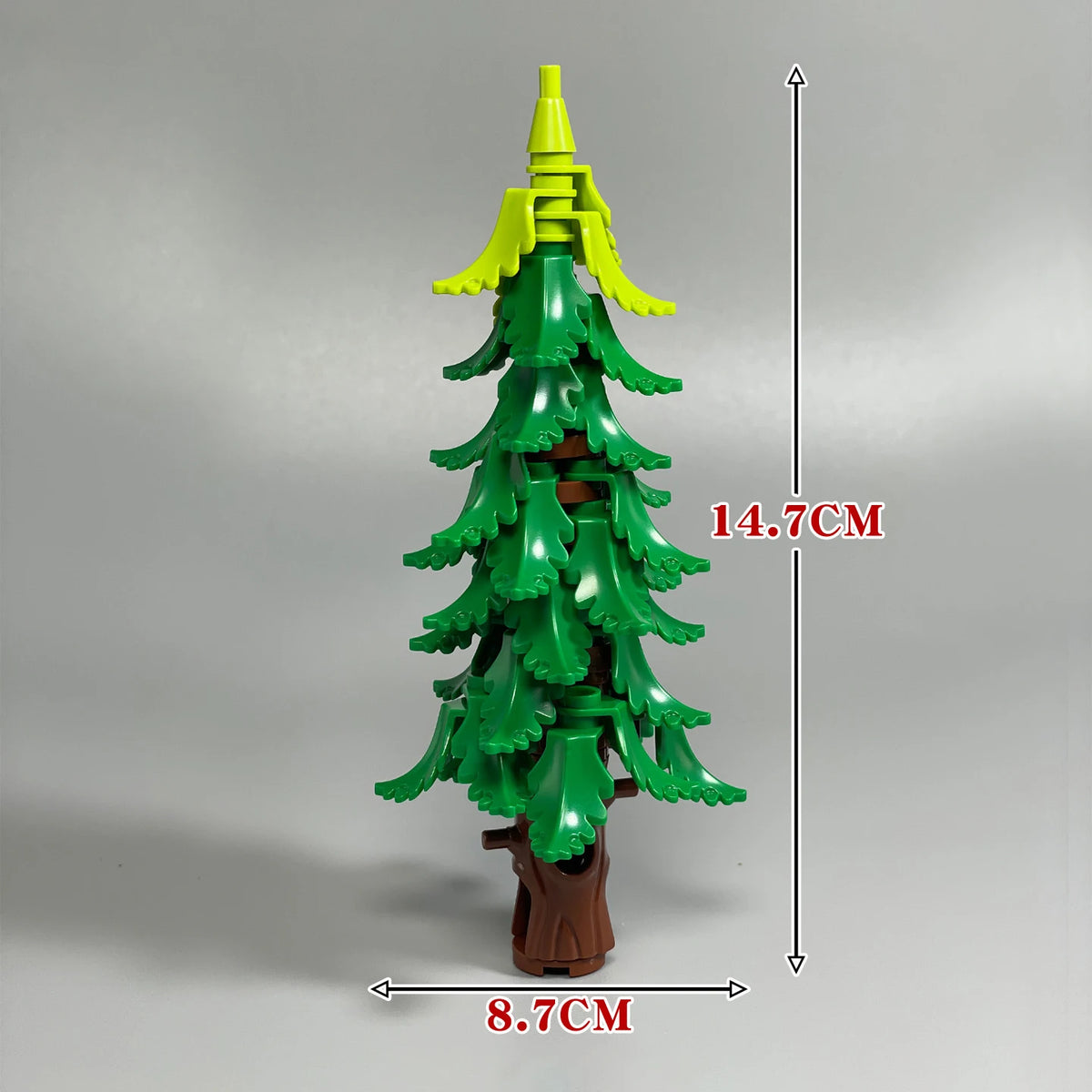 DIY  Pine Tree Model Kit - Snowy Christmas Tree Street Forest Compatible with Building Blocks & Assemble Particles