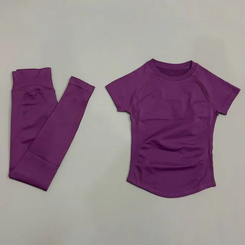 Women Yoga Slim Fitness Active Top Suits