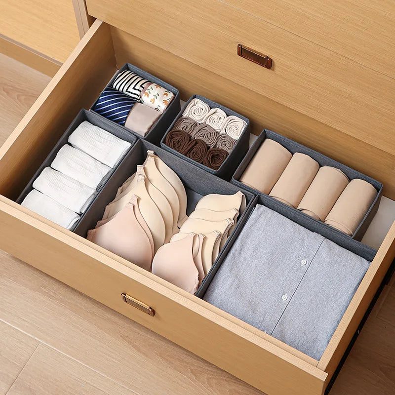2/1pc Fabric Underwear Storage Box Drawer Organizers For Closet Organization And Storage Of Socks Underwear Ties And More