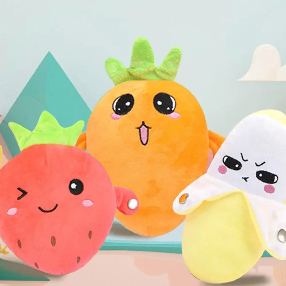 Creative Peculiar Music Rhythm Parent-child Interactive Plush Doll Banana Fruit Induction Toy Cultivate Music Perception Ability